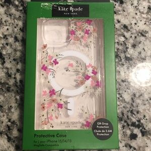 Kate Spade Pink and White Floral Phone Case